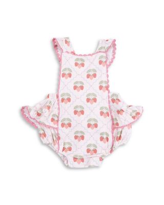 Girls' Sweet Strawberries Ric Rac Ruffle Sunsuit - Baby