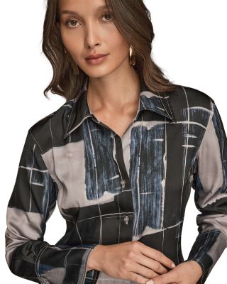 Long Sleeve V Neck Blouse