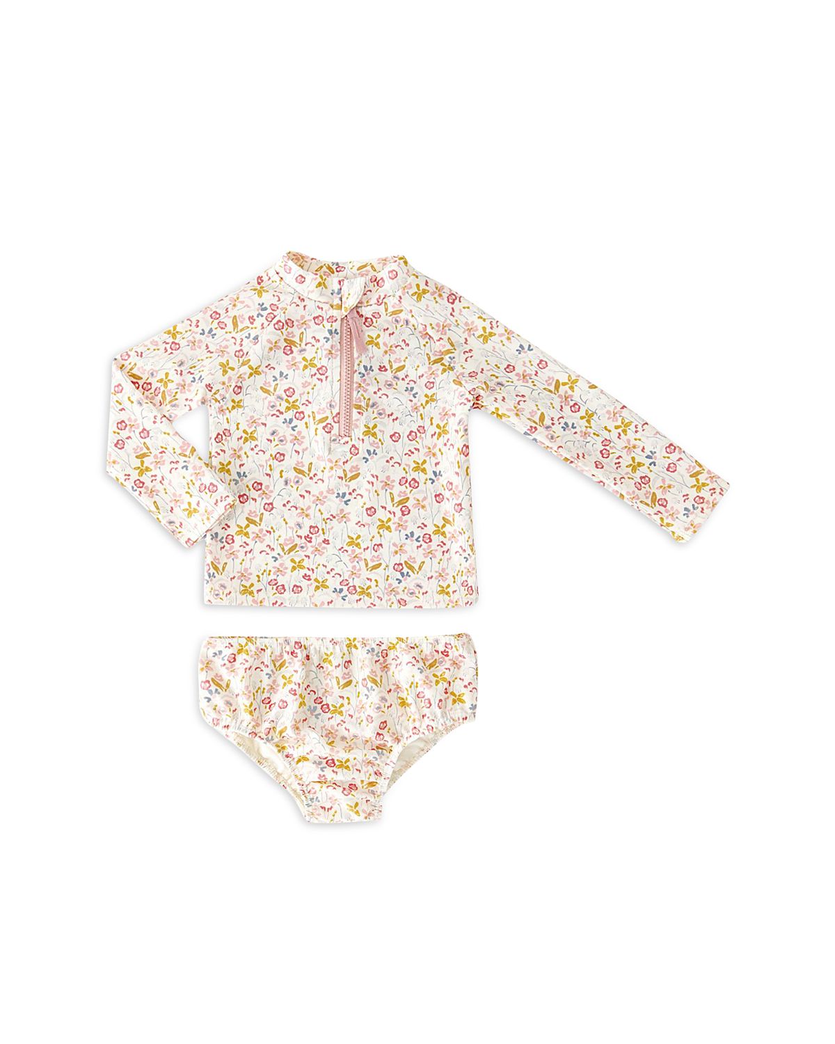 Pehr Girls' Rash Guard Two Piece Swimsuit - Baby