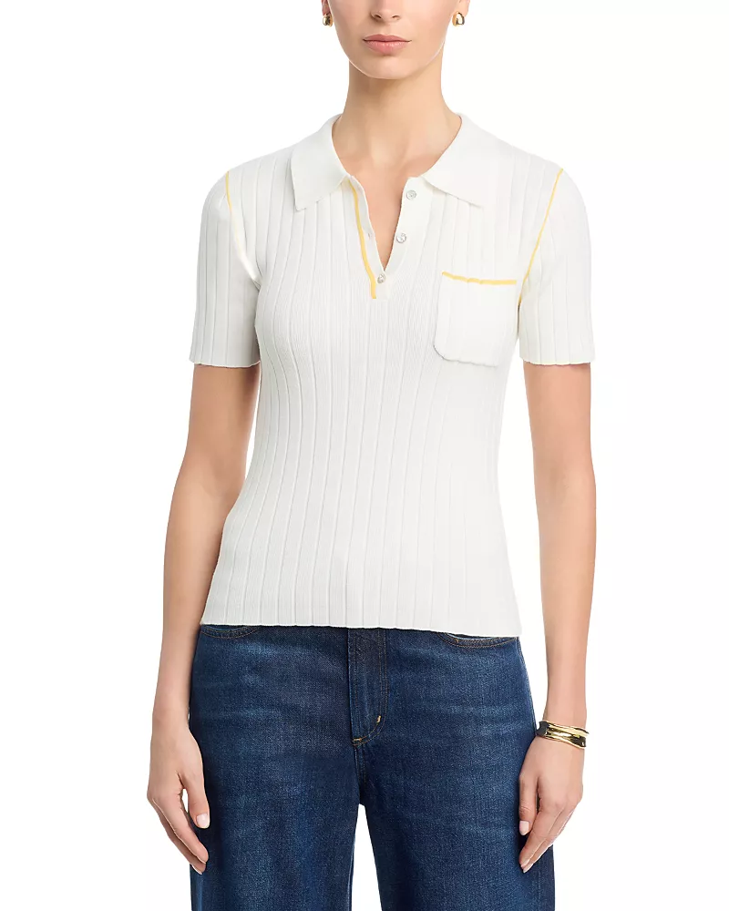 Elie Tahari The Stevie Short Sleeve Polo