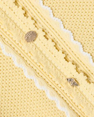 Girls' Pointelle Frill Cardigan - Little Kid, Big Kid