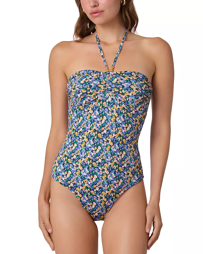 Shoshanna Halter Strap Swimsuit