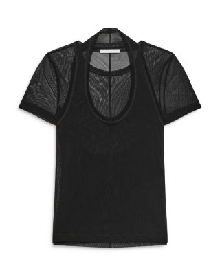 Fine Mesh Layered Tee