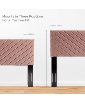 Modway Alyson Angular Channel Tufted Performance Velvet Headboard, Full/Queen