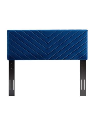 Modway Alyson Angular Channel Tufted Performance Velvet Headboard, Full/Queen