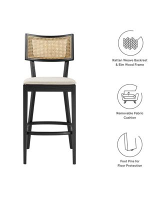 Caledonia Wood Bar Stools, Set of 2
