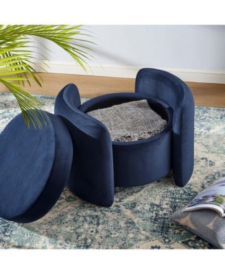 Nebula Upholstered Performance Velvet Ottoman