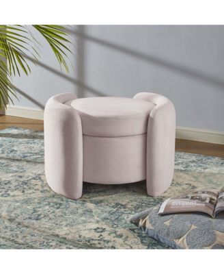 Nebula Upholstered Performance Velvet Ottoman
