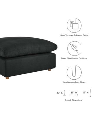 Commix Down Filled Overstuffed Ottoman