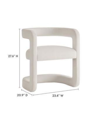  Winslow Performance Velvet Barrel Accent Chair