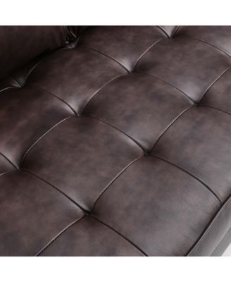  Valour Leather Loveseat