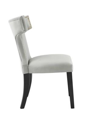  Curve Performance Velvet Dining Chairs, Set of 2