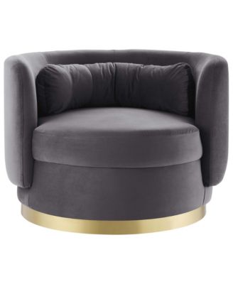  Relish Performance Velvet Swivel Chair