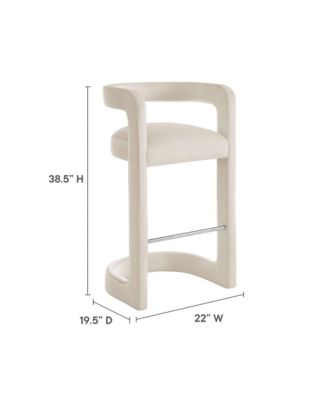  Winslow Performance Velvet Bar Stool