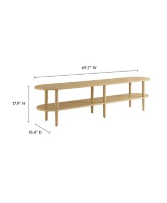  Torus Oval Wood TV Stand