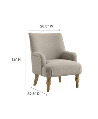  Ellington Fabric Upholstered Accent Armchair