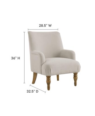  Ellington Fabric Upholstered Accent Armchair