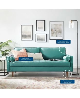  Valour Performance Velvet Sofa