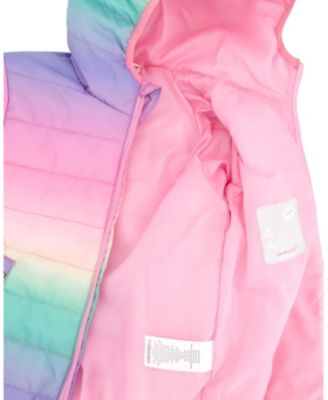 Girls' Quilted Mid-Season Gradient Jacket - Little Kid