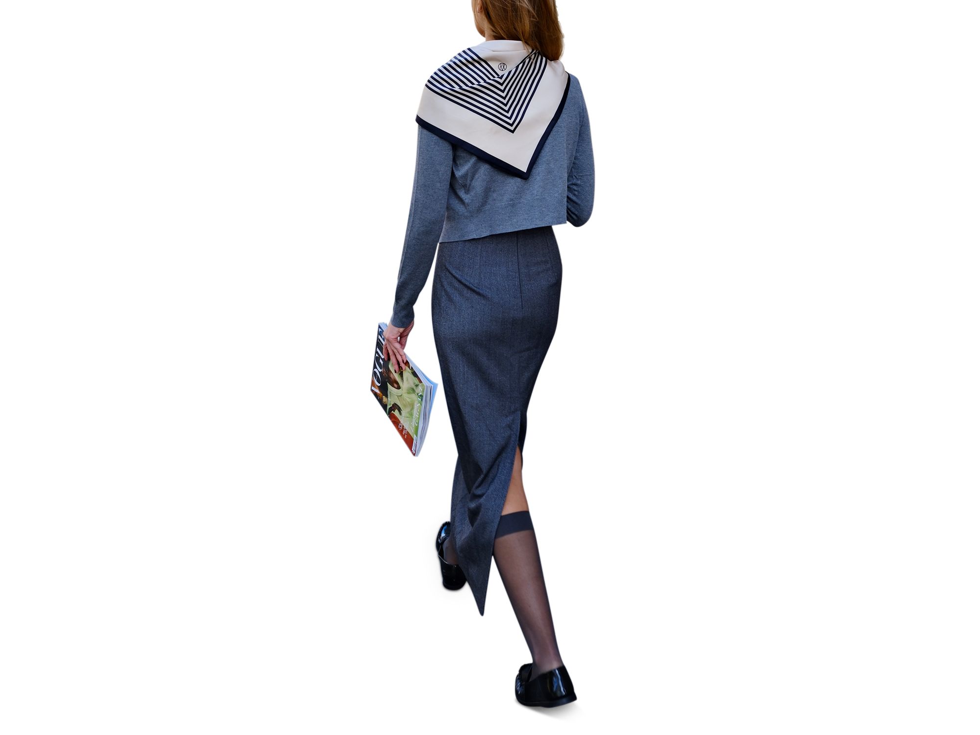 Striped Silk Scarf — Image 3