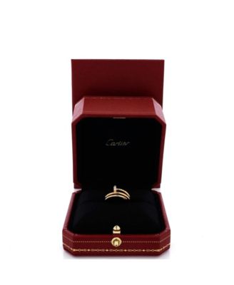  Small Juste un Clou Double Ring 18K Gold and Diamonds