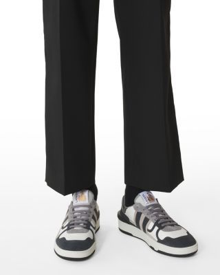  Unisex Clay Sneakers in Perforated Leather and Suede