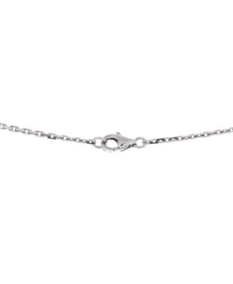  Love Interlocking Necklace 18K White Gold and Diamonds, 17"