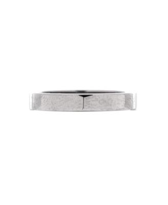  3mm C de Cartier 2 Diamonds Wedding Band Ring Platinum with Diamonds