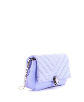  Mini Serpenti Cabochon Shoulder Bag Diagonal Quilted Leather