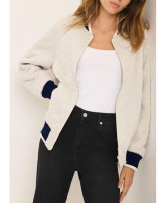  Women's Quilted Bomber Jacket