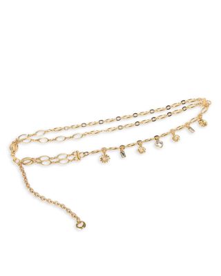 Women's Double Chain Belt With Charms