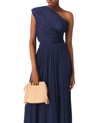 Revi Asymmetric Pleated Maxi Dress - thumbnail 10