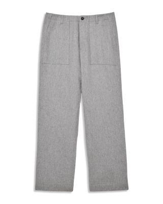 Wide Leg Wool Trousers