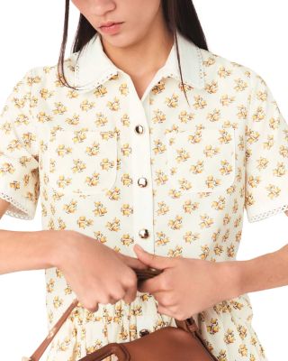 Printed Croquet Trim Shirt