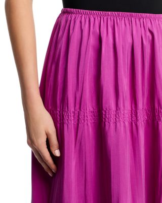 Smocked Tiered Skirt