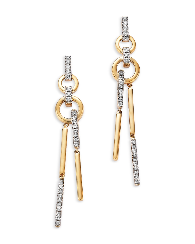 Bloomingdale's Fine Collection Diamond Cascade Drop Earrings in 14K Yellow Gold, 0.5 tcw