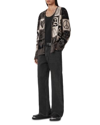 Barker Graphic Cardigan Sweater