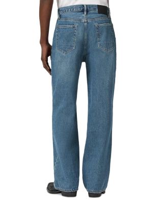 Lenny Wide Fit Jeans in Destroy Mid Indigo