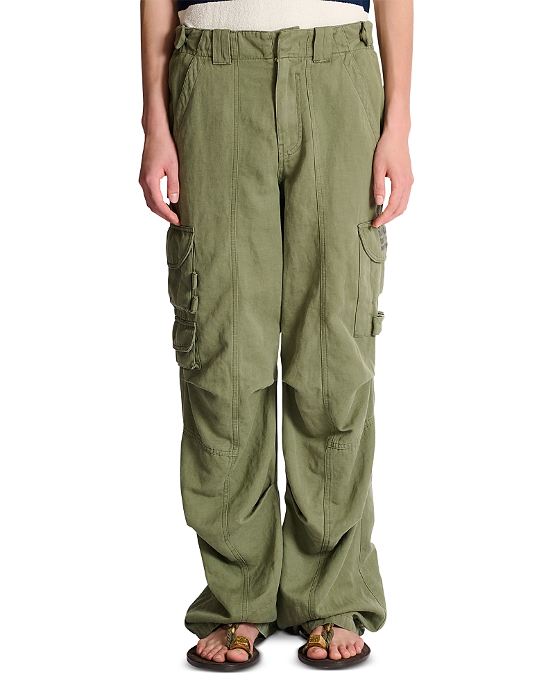 Balmain Cotton Linen Cargo Pants