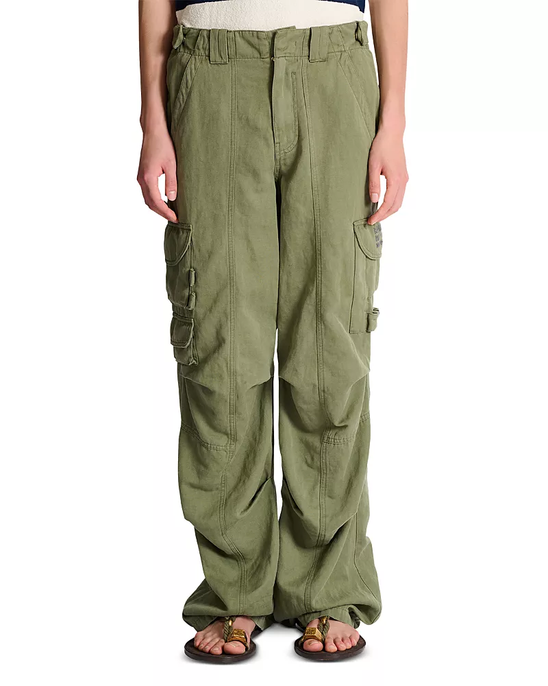 Balmain Cotton Linen Cargo Pants