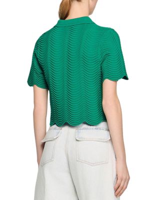 Campea Fancy Stitch Polo Top