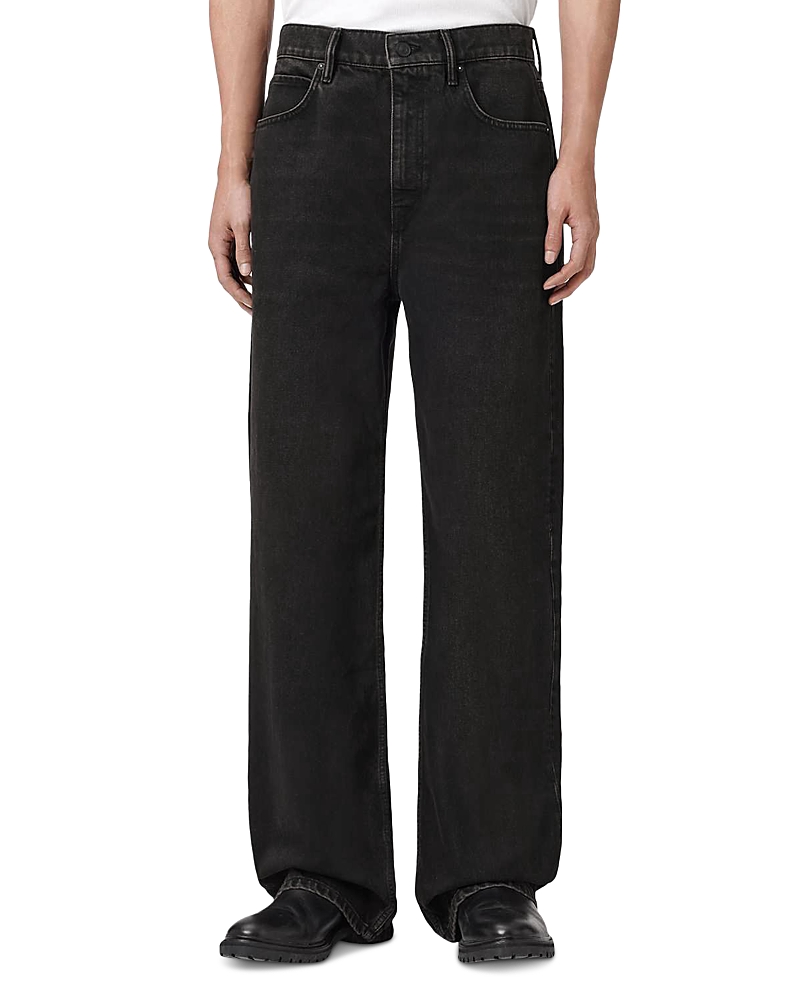 Allsaints Lenny Wide Fit Jeans in Overdyed Brown