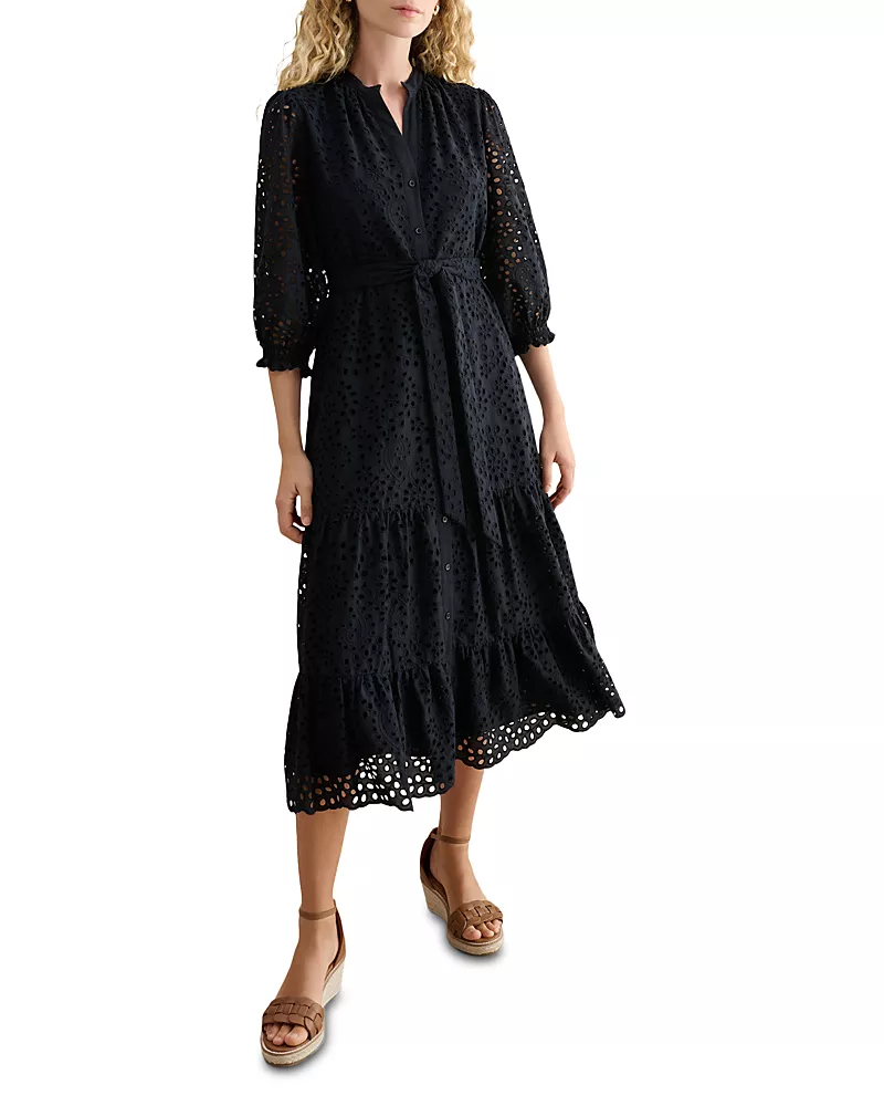 Hobbs London Cianna Embroidered Dress
