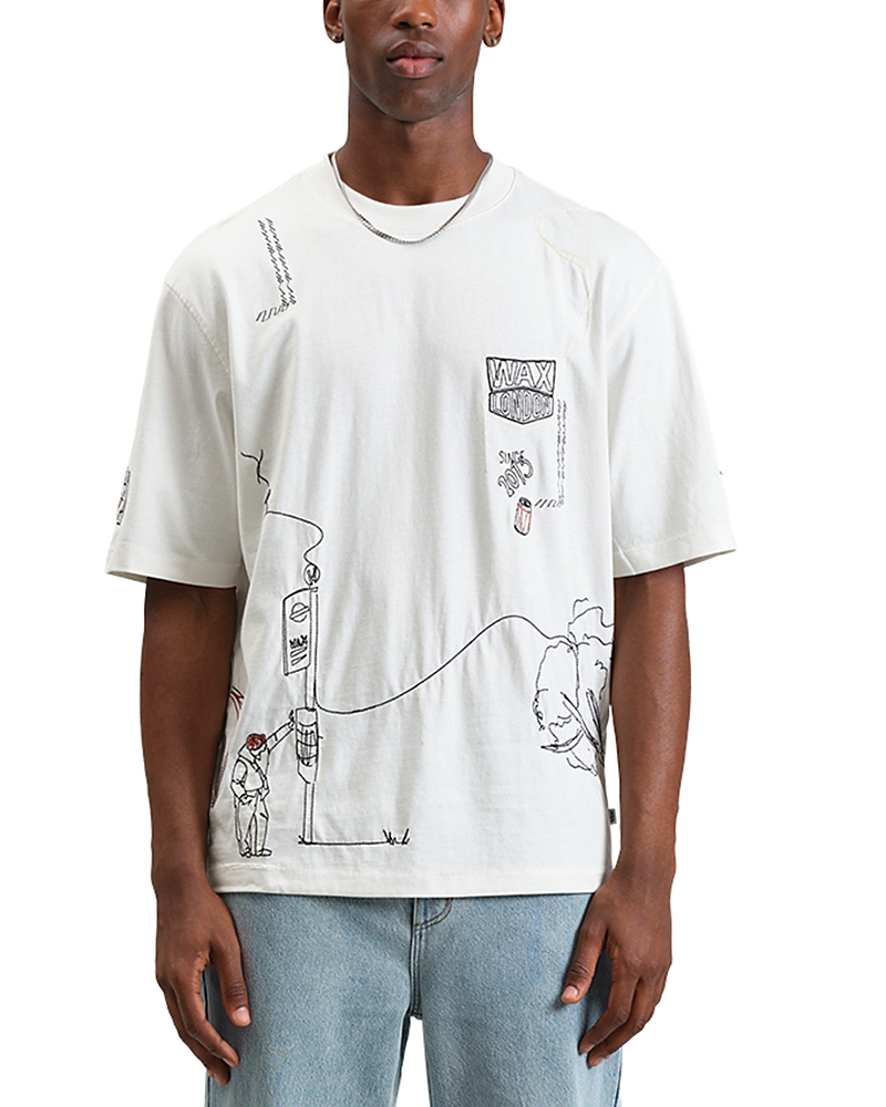 Wax London Milton Stitch Graphic T-Shirt