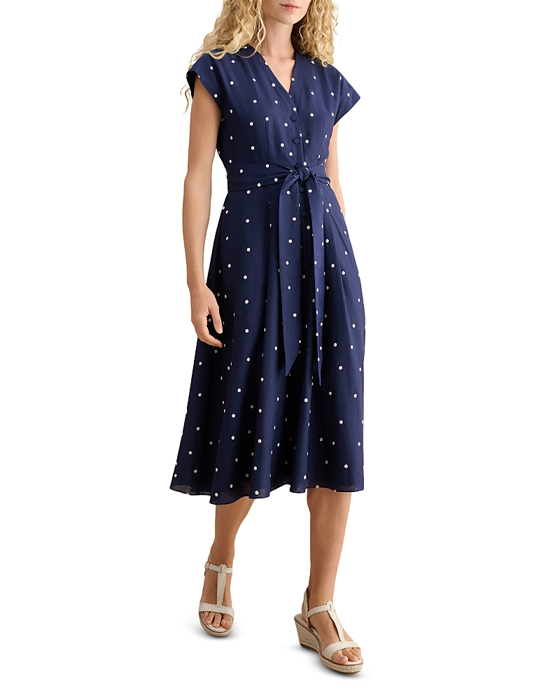 Hobbs London Samantha Button Front Dress