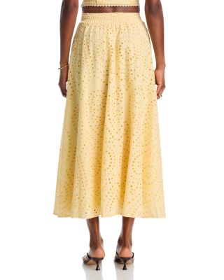 Eyelet Sleeveless Tank & Eyelet Midi Skirt - Exclusive