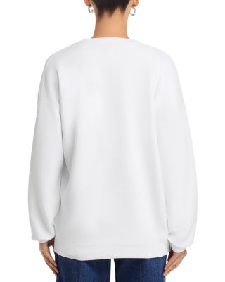 Heavy Surfwash Crewneck Applique Sweatshirt
