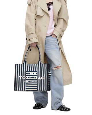 The Large Stripe Canvas Tote