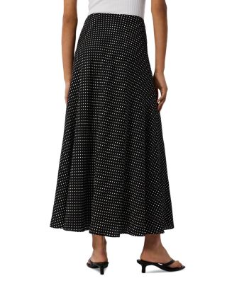 Mini Polka Dot Maxi Skirt