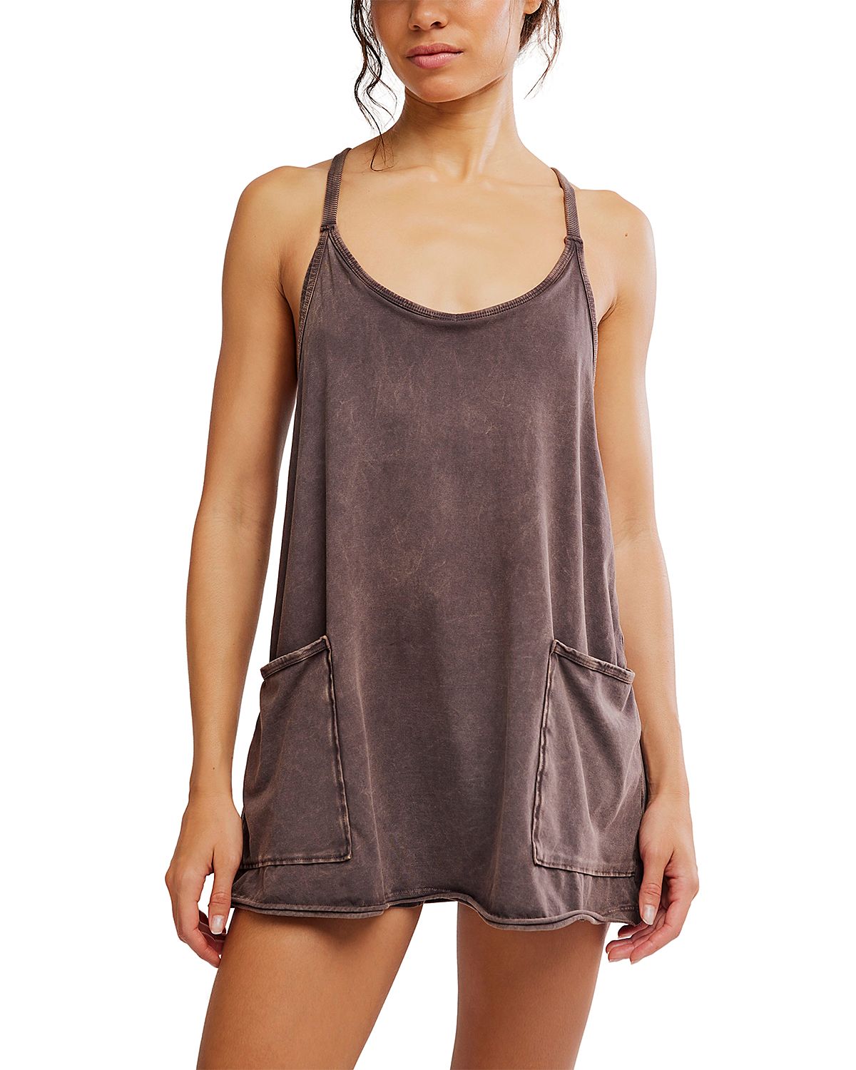 Free People Hot Shot Romper Mini Dress
